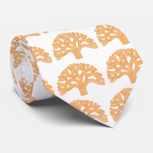 Eichen-Oakland-Orange Krawatte (Gerollt)