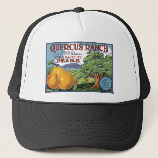 Eichen-Ranch-Bartlettbirnen-Birnen Truckerkappe (Vorderseite)