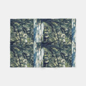 Eichen-Spur Fleecedecke (Vorderseite (Horizontal))