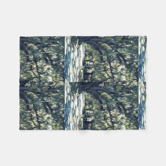 Eichen-Spur Fleecedecke (Vorderseite (Horizontal))