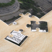 Eichen-Straßen-Strand-Chicago-Puzzlespiel Puzzle (Seite)