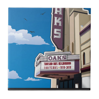Eichen-Theater auf Solano Allee in Berkeley, CA Fliese