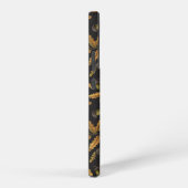 Eichen und Blätter auf schwarz Samsung Galaxy Hülle (Rechte Seite)