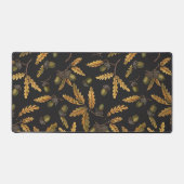 Eichen und Blätter auf schwarz Schreibtischunterlage (Vorderseite)