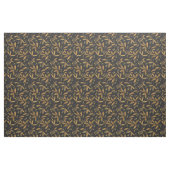 Eichen und Blätter auf schwarz Stoff (Fat Quarter (45,7 x 55,9 cm))