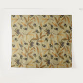 Eichen und Eichen-Blätter auf Ekru Wandteppich (Vorderseite (Horizontal))