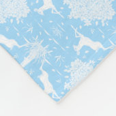 Eichen- und Hirschbleichleder (Horizontal) Fleecedecke (Ecke)