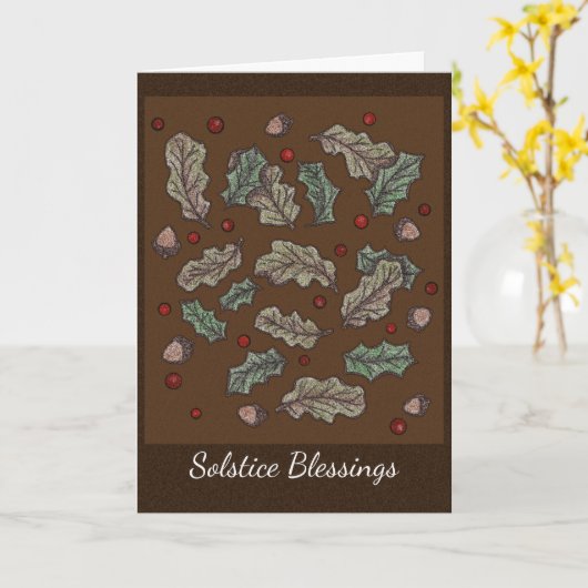 Eichen-und Karte (Gelbe Blume)