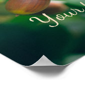 Eichenäste mit Eicheln Poster (Ecke)