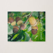 Eichenäste mit Eicheln Puzzle (Horizontal)