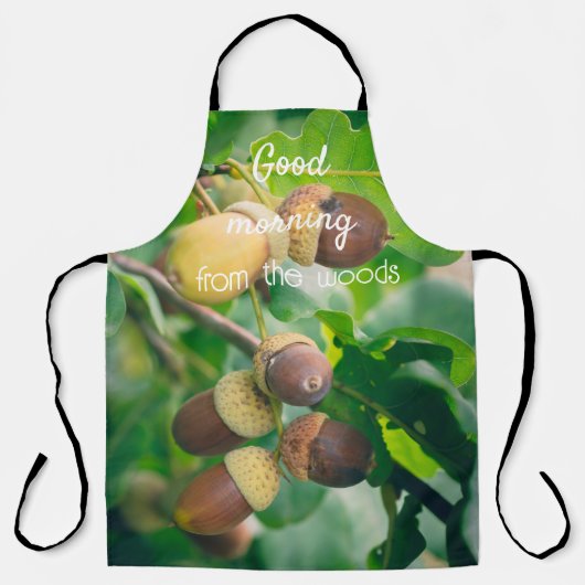 Eichenäste mit Eicheln Schürze (Vorderseite)