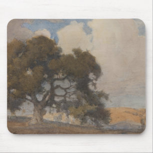 Eichenbaum (1910) – Majestätische Vintage-Aquarell Mousepad