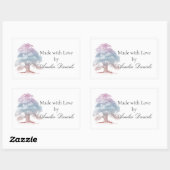 Eichenbaum aus Liebe Rechteckiger Aufkleber (Blatt)