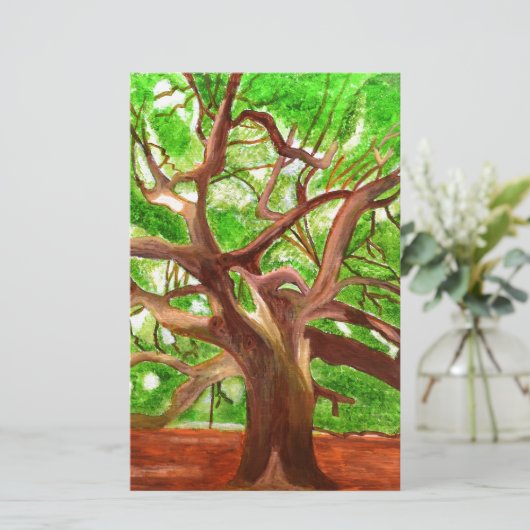 Eichenbaum Briefpapier (Stehend Vorderseite)