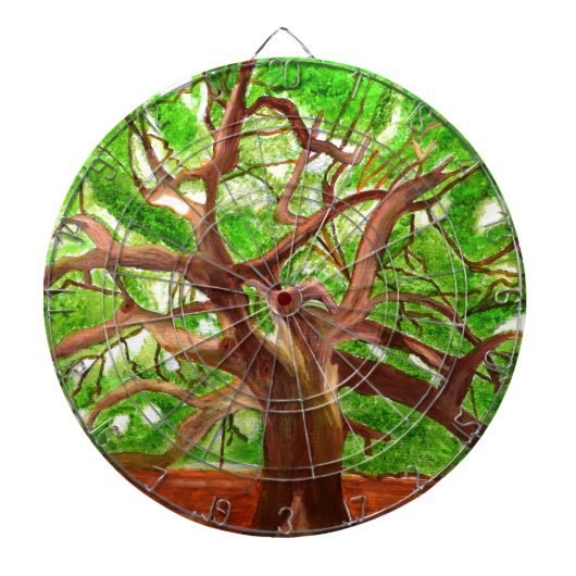 Eichenbaum Dartscheibe (vorne)