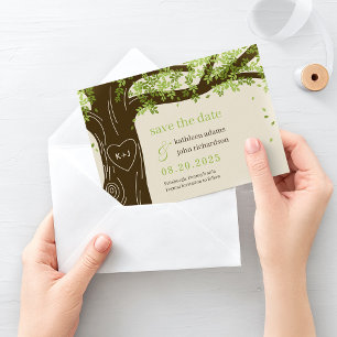 Eichenbaum EDITABLE COLOR Save The Date Karte