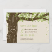 Eichenbaum-EDITABLE-FARBE-Save the Date-Karte Feiertagskarte (Vorderseite)