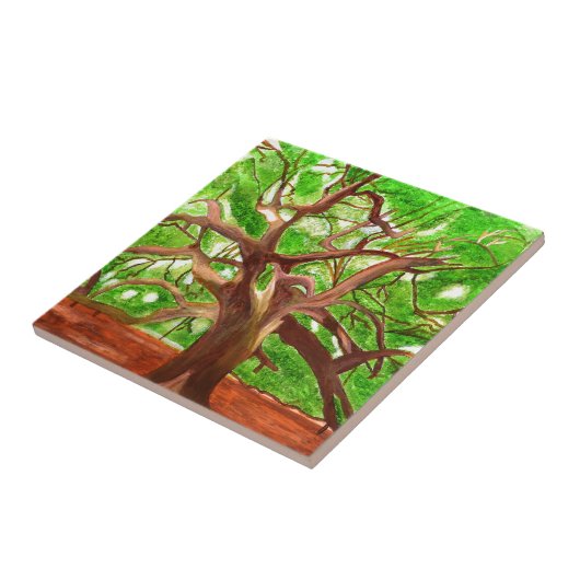 Eichenbaum Fliese (Seite)