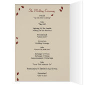 Eichenbaum-Hochzeitskarte (Innen (Links))