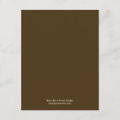 Eichenbaum-Hochzeitskarte Begleitkarte (Rückseite)