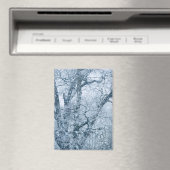 Eichenbaum im Schnee Magnet (In Situ (Geschirrspüler))
