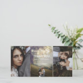 Eichenbaum-Lichterkette Rustikale Hochzeit Danke (Stehend Vorderseite)