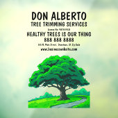 Eichenbaum-Logo | Maßgeschneiderter Baumzuchtservi Fensteraufkleber (Blatt 3)