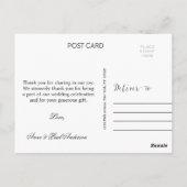 Eichenbaum mit Hirschen Danke Karte (Rückseite)