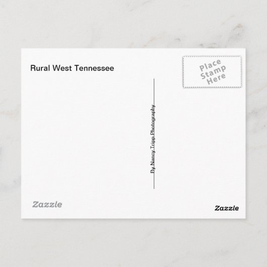 Eichenbaum mit Morgensonnenbaden Postkarte (Rückseite)