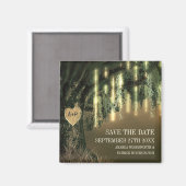 Eichenbaum-Spanisches Moos-Save-the-Date-Magnete Magnet (Vorderseite/Rückseite)
