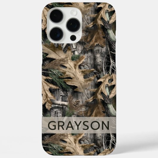 Eichenbaum-Tarnung Personalisierte Case-Mate iPhon iPhone Hülle (Rückseite)