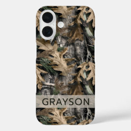 Eichenbaum-Tarnung Personalisiertes Case-Mate iPho iPhone 16 Hülle