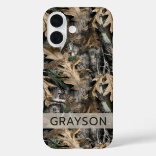 Eichenbaum-Tarnung Personalisiertes Case-Mate iPho iPhone 16 Hülle