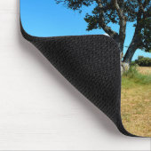 Eichenbaum und Landwirtschaft in Frankreich Mousepad (Ecke)