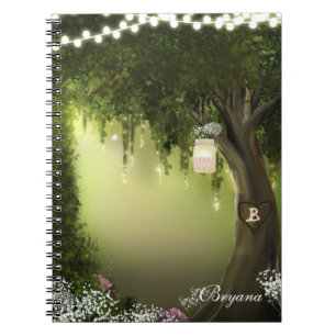 Eichenbaum Verzauberter Wald Garten Notizbuch Jour Notizblock