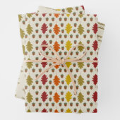 Eichenbäume Blätter und Acorns Herbst Gemustert (Beispiel)