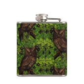 Eichenbäume, grün und braun flachmann (Rückseite)