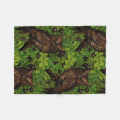 Eichenbäume, grün und braun fleecedecke (Vorderseite (Horizontal))