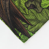 Eichenbäume, grün und braun fleecedecke (Ecke)