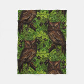 Eichenbäume, grün und braun fleecedecke (Vorderseite)