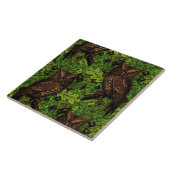 Eichenbäume, grün und braun fliese (Seite)