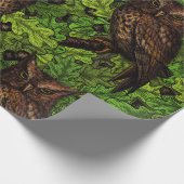 Eichenbäume, grün und braun geschenkpapier (Ecke)