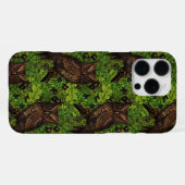 Eichenbäume, grün und braun iPhone hülle (Rückseite (Horizontal))