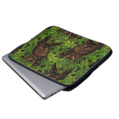 Eichenbäume, grün und braun laptopschutzhülle (Vorne Knopf)