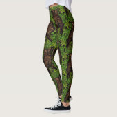 Eichenbäume, grün und braun leggings (Links)