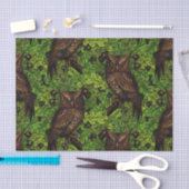 Eichenbäume, grün und braun seidenpapier (Handwerk)