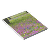Eichenbäume mit Feld Phlox, Blaue Bonnets Notizblock (angewinkelt)