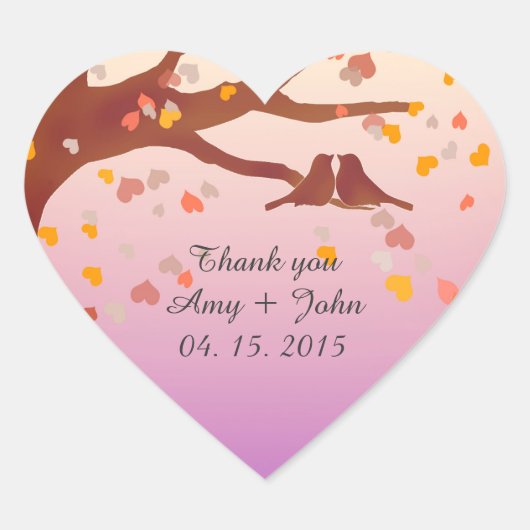 Eichenbaumlieder Herzkonfetti-Aufkleber Liebe 1 Herz-Aufkleber (Vorderseite)