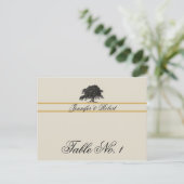 Eichenbaumplantage in Gold-Tischnummer Postkarte (Stehend Vorderseite)