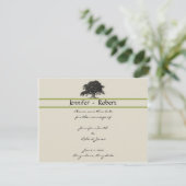 Eichenbaumplantage Save the Date grün (Stehend Vorderseite)